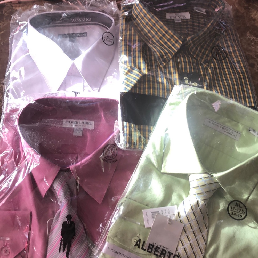 Men dress shirts (xl) 17/17 half (35-36)